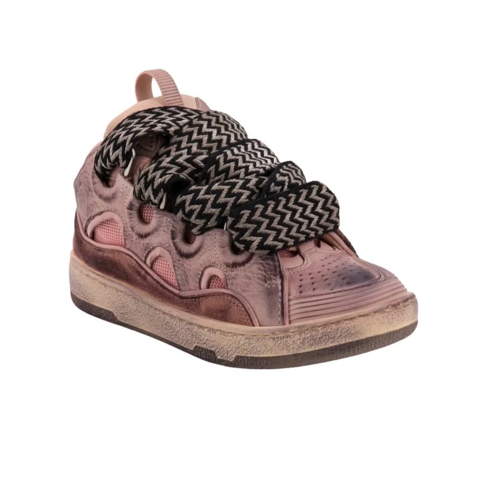 Women’s distressed pink Lanvins